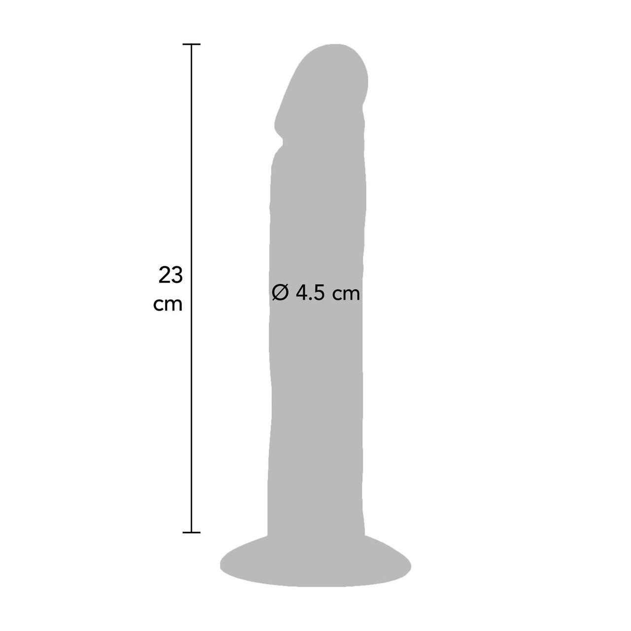 Realistyczne dildo cieliste 23 cm – naturalne detale | Loris.pl