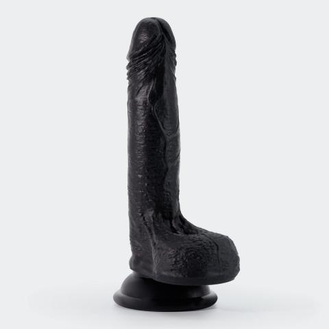 Realistyczne dildo z przyssawką 19 cm | Płynny silikon