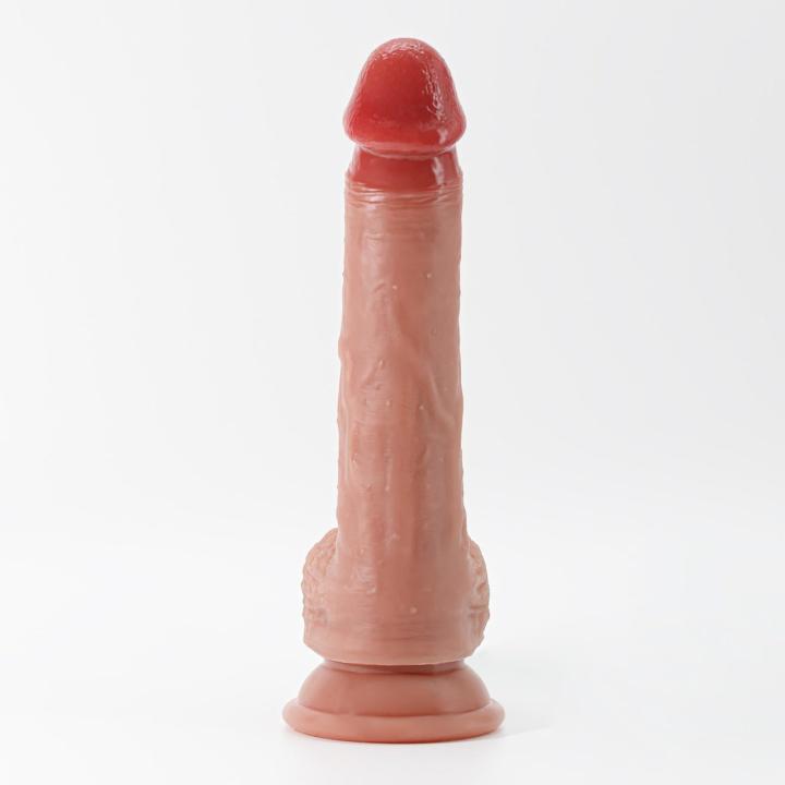 Realistyczne dildo 22 cm z przyssawką | Płynny silikon