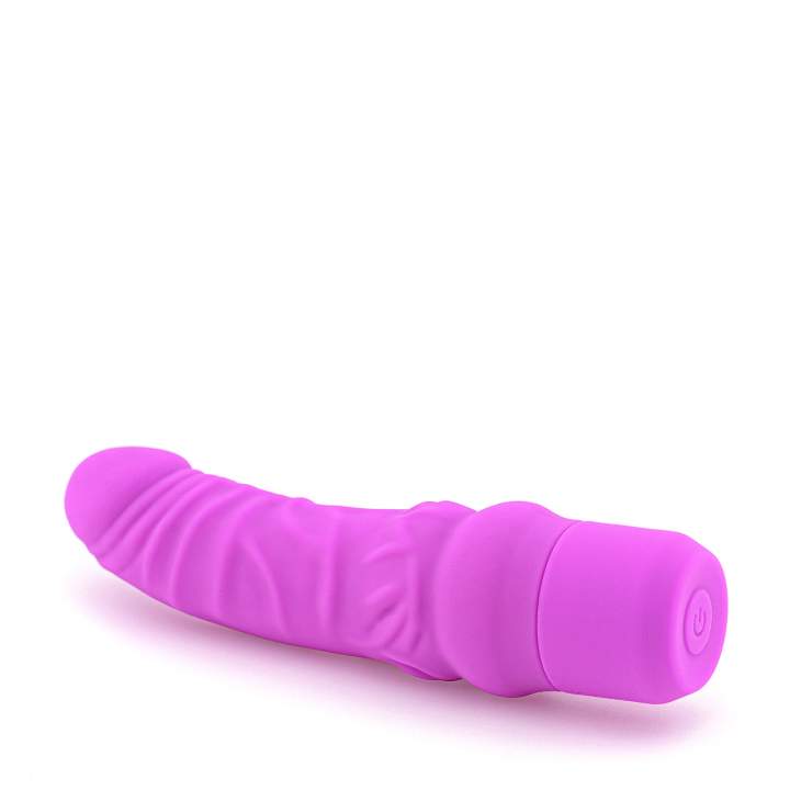 Różowy silikonowy wibrator realistyczny – 15 cm