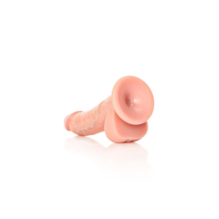 Realistyczne zakrzywione dildo z przyssawką 15,5 cm