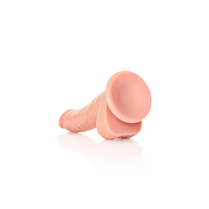 Realistyczne dildo z przyssawką 18 cm zakrzywione do punktu g