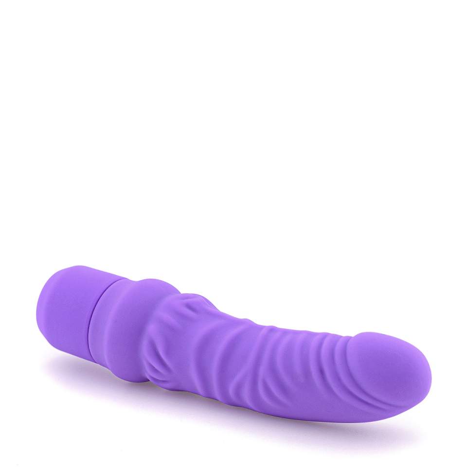 Fioletowy silikonowy wibrator realistyczny – 7 funkcji wibracji