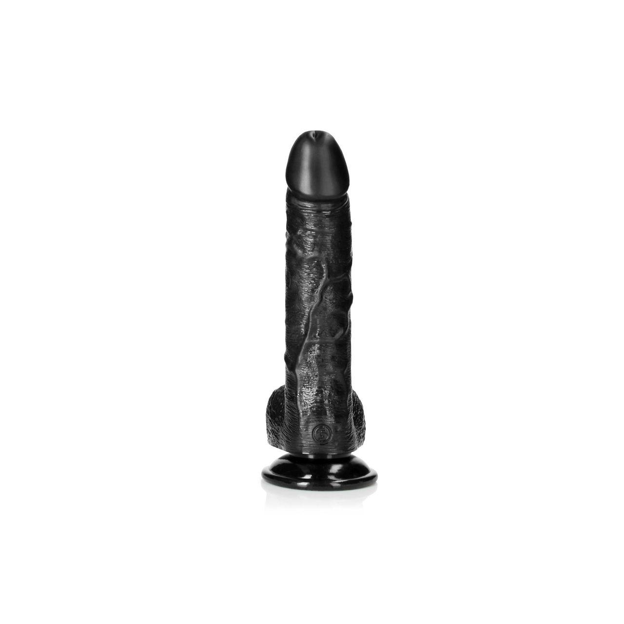 Realistyczne dildo z przyssawką 20,5 cm zakrzywione | Loris.pl