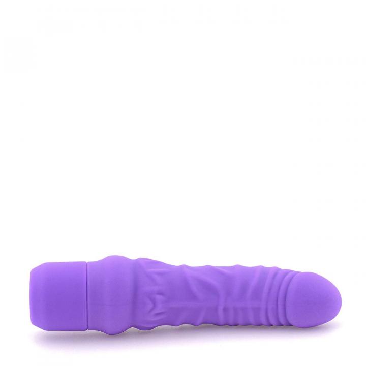 Fioletowy silikonowy wibrator realistyczny – 7 funkcji wibracji