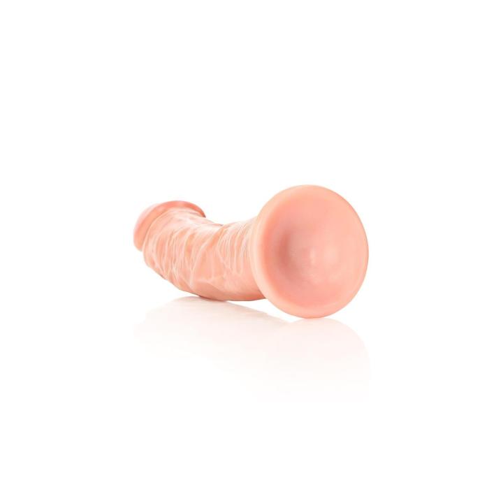 Realistyczne dildo 18 cm z przyssawką i wygięciem do punktu G