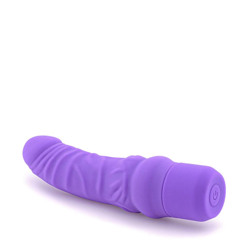 Fioletowy silikonowy wibrator realistyczny – 7 funkcji wibracji