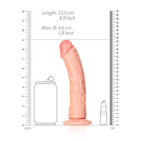 Realistyczne dildo z przyssawką 20,5 cm | Zakrzywione do punktu G