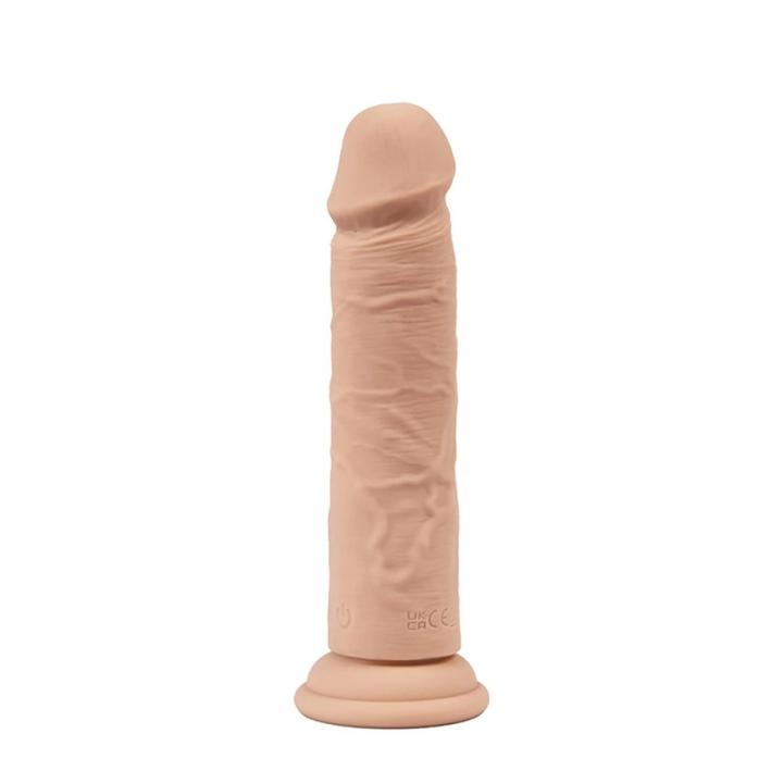 Realistyczne wibrujące dildo 20 cm - silikon ultra soft, 10 trybów | Loris.pl