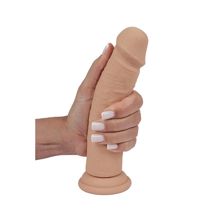Realistyczne wibrujące dildo 20 cm - silikon ultra soft, 10 trybów | Loris.pl