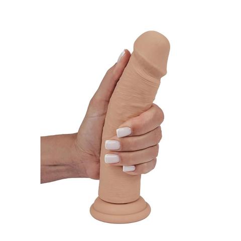 Realistyczne wibrujące dildo 20 cm - silikon ultra soft, 10 trybów
