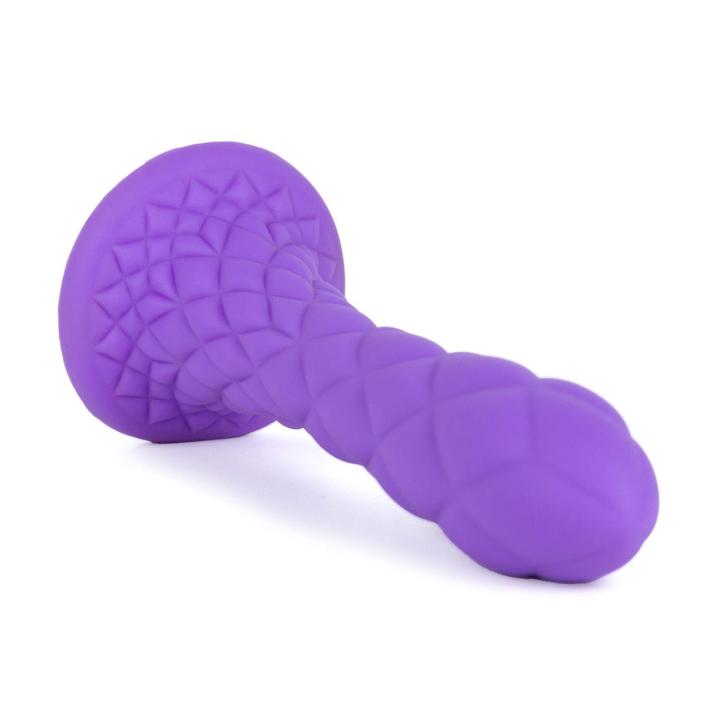 Termoreaktywne liliowe dildo 18,5 cm – jedwabisty silikon, IPX7