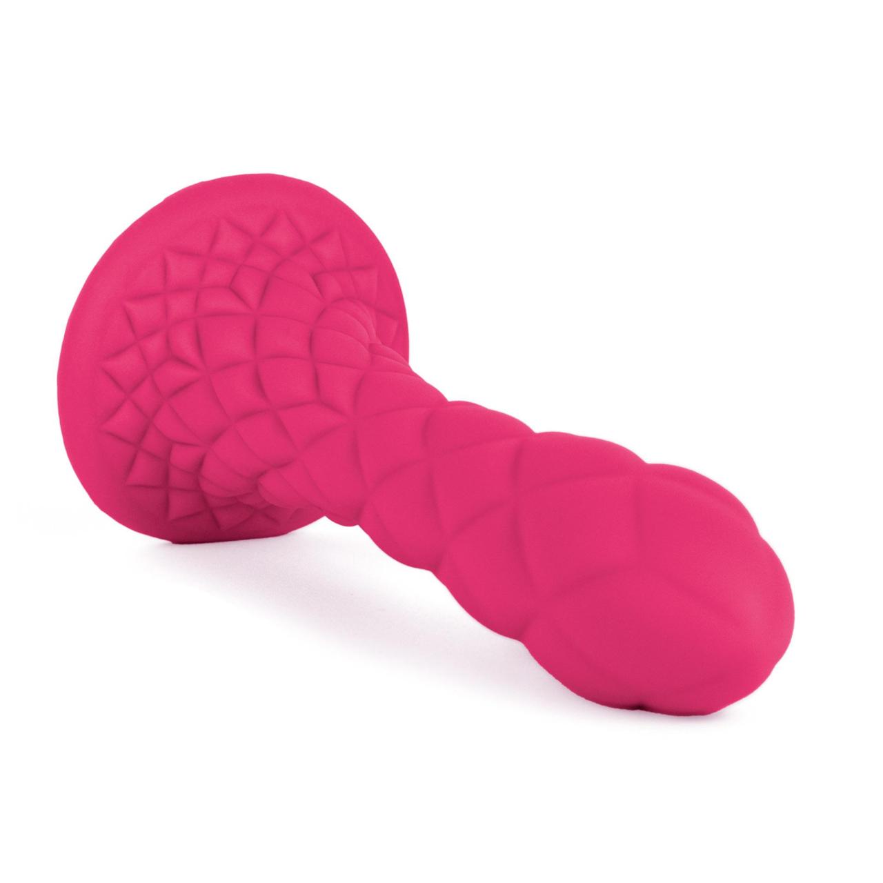 Rózowe dildo łączące fantazyjny design z termoreaktywną technologią- 18.5cm
