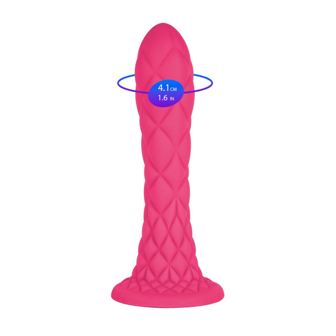 Rózowe dildo łączące fantazyjny design z termoreaktywną technologią- 18.5cm