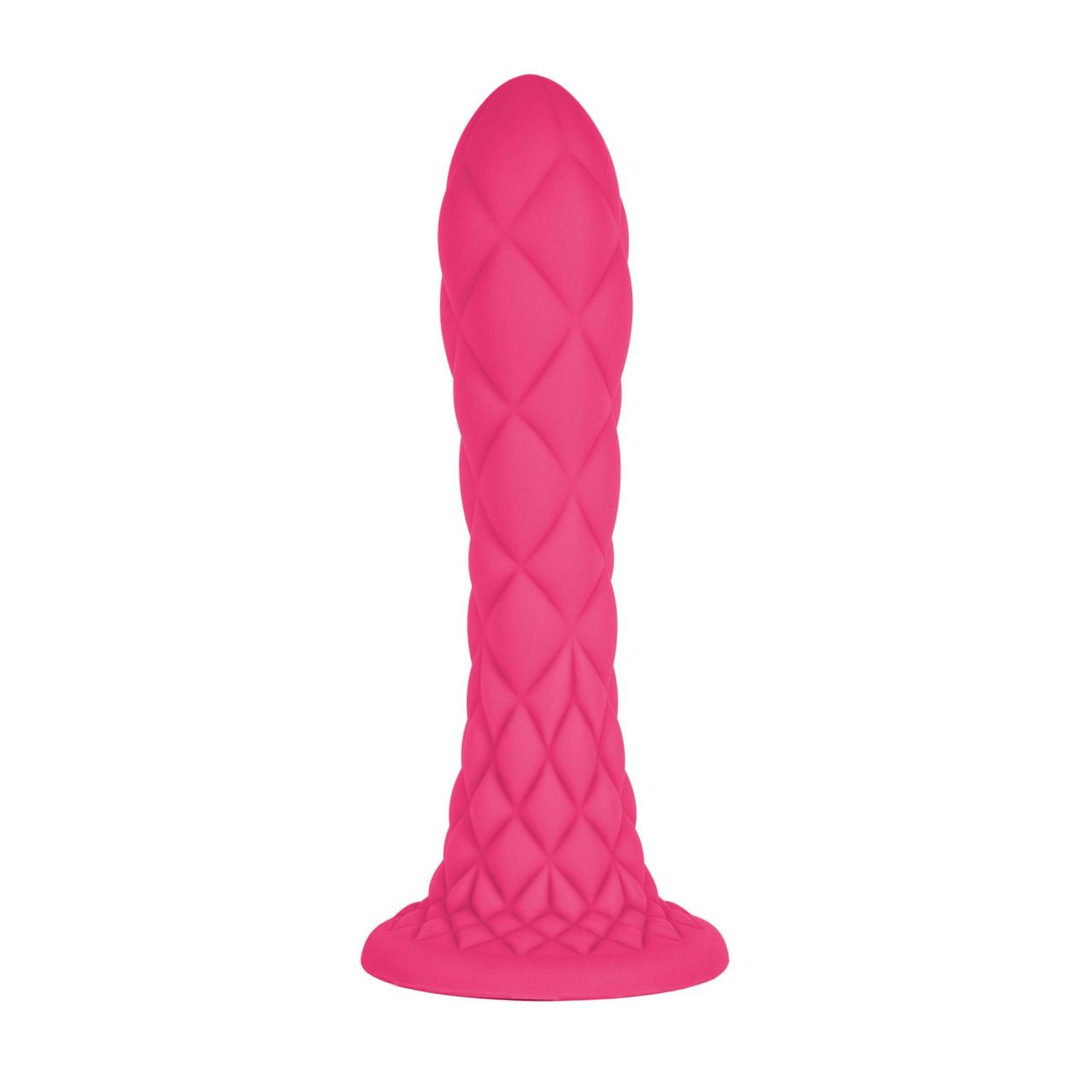 Rózowe dildo łączące fantazyjny design z termoreaktywną technologią- 18.5cm