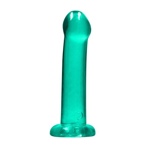 Przezroczyste dildo z przyssawką 17 cm - analne i waginalne