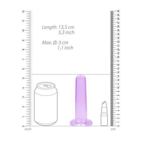 Przezroczyste dildo z przyssawką 13,5 cm – analne i waginalne