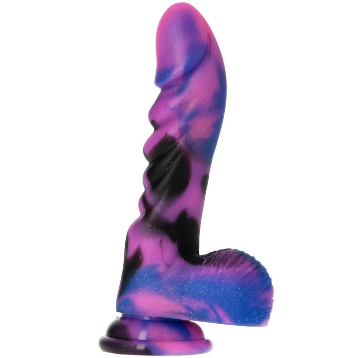 Fantazyjne dildo monster 19 cm z przyssawką - silikonowe