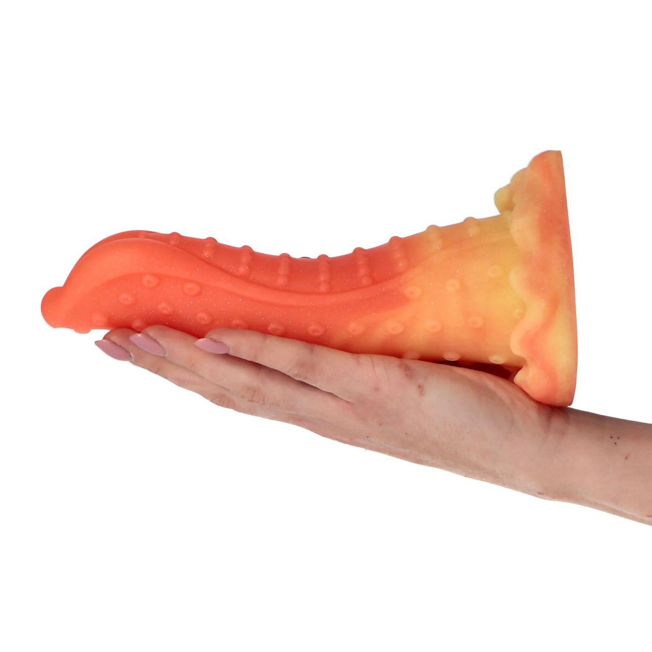 Dildo silikonowe 23 cm z przyssawką, średnica 5 cm | Loris.pl