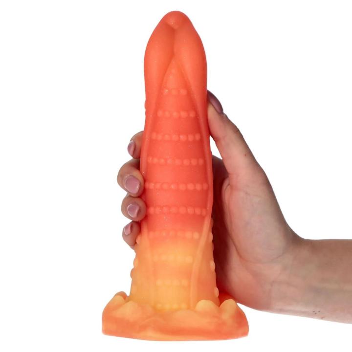 Dildo silikonowe 23 cm z przyssawką, średnica 5 cm