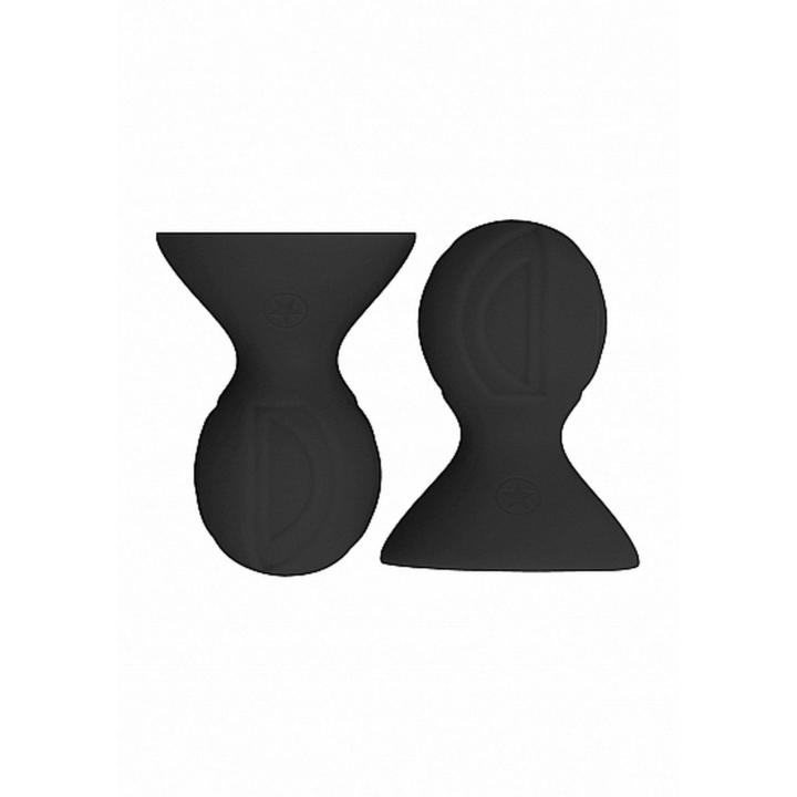 Silikonowe przyssawki na sutki czarne – pompki do stymulacji | Loris.pl