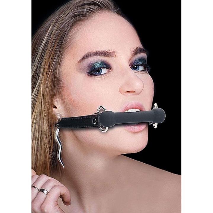 Knebel bit bdsm czarny silikon bez ftalanów | Loris.pl
