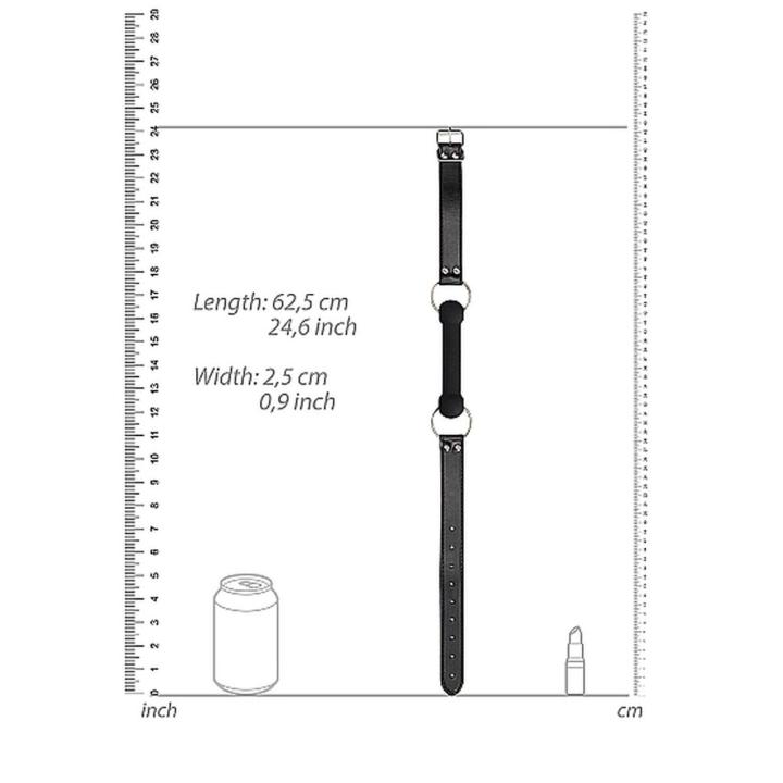 Knebel bit bdsm czarny silikon bez ftalanów | Loris.pl