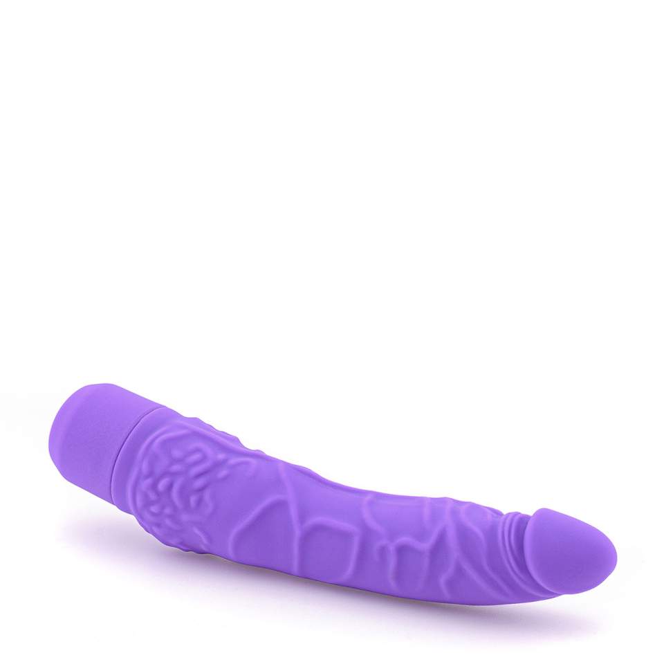 Duży fioletowy wibrator realistyczny z silikonu
