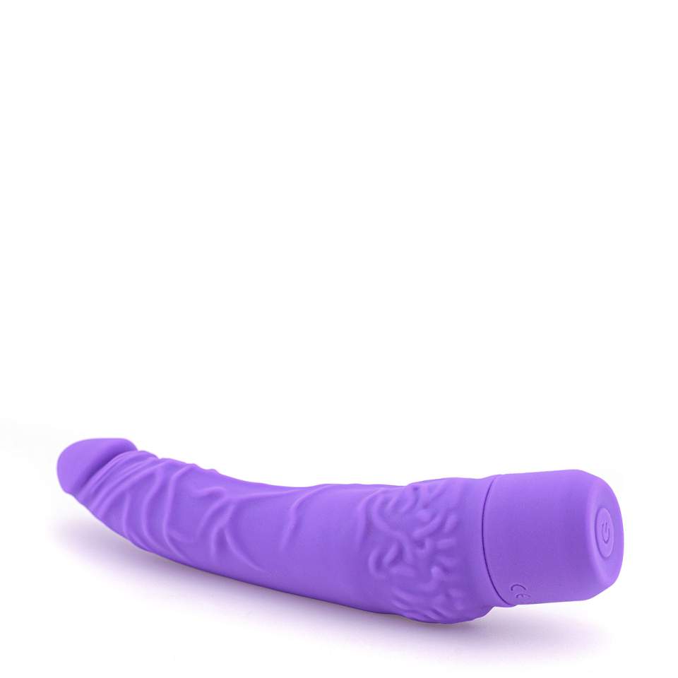 Duży fioletowy wibrator realistyczny z silikonu