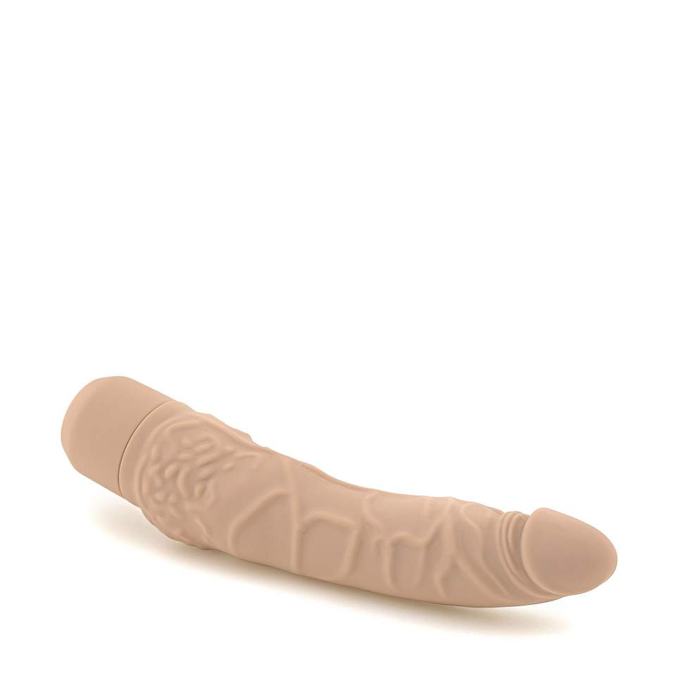 Duży cielisty wibrator realistyczny z silikonu