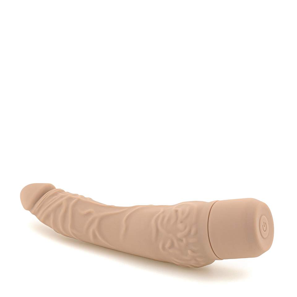 Duży cielisty wibrator realistyczny z silikonu