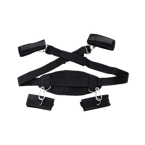 Regulowane pasy bondage na szyję, nadgarstki i kostki – BDSM