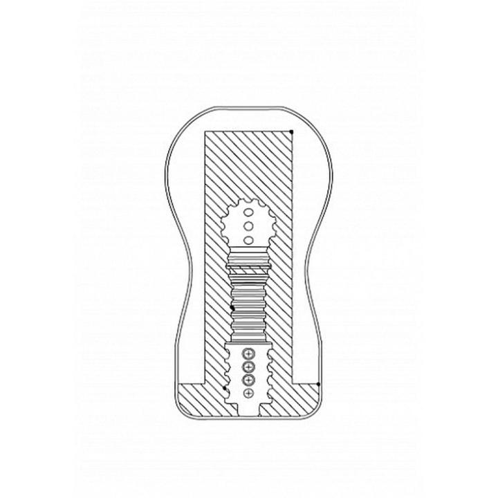 Przenośny masturbator waginalny 15,7 cm – wodoodporny, miękki tunel