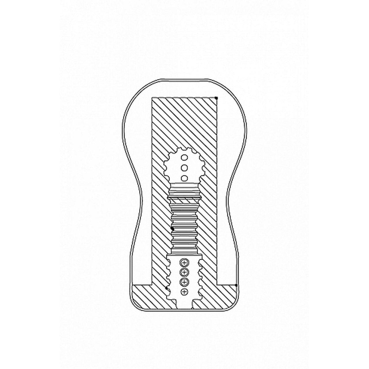 Masturbator męski usta 15,7 cm – przenośny, miękki tunel | Loris.pl