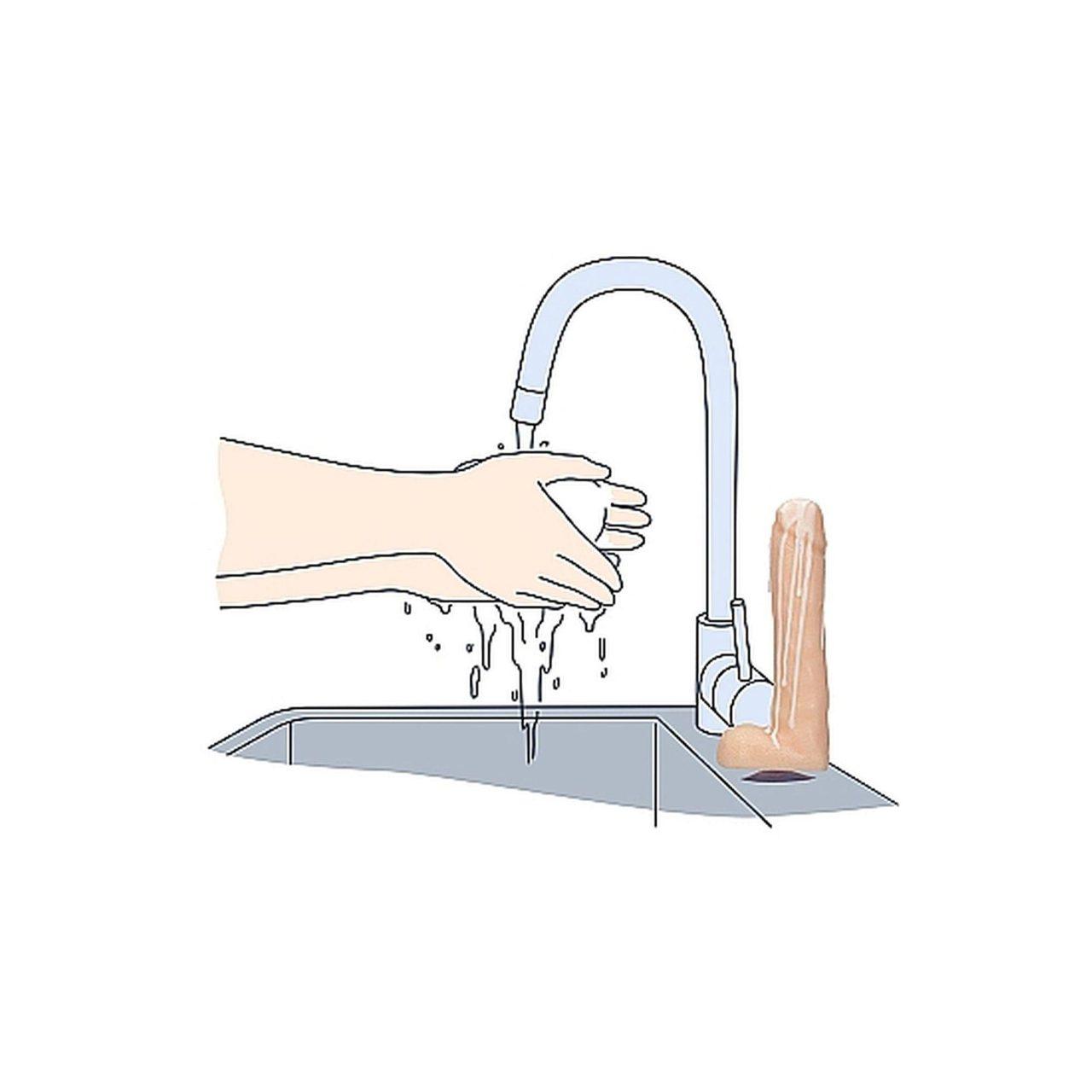 Mydło w kształcie penisa 18 cm cieliste | Śmieszny gadżet i prezent