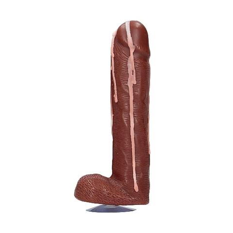Zabawne mydło w kształcie penisa 18 cm brązowe