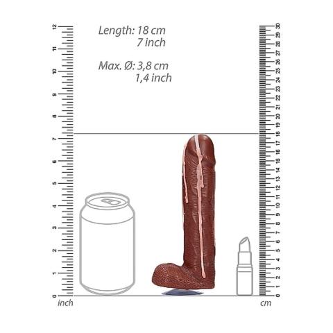 Zabawne mydło w kształcie penisa 18 cm brązowe