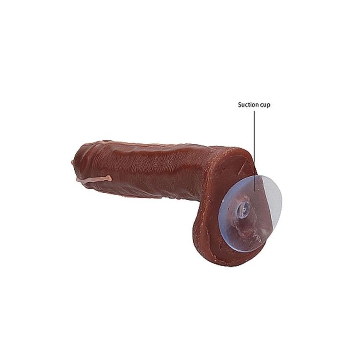 Zabawne mydło w kształcie penisa 18 cm brązowe