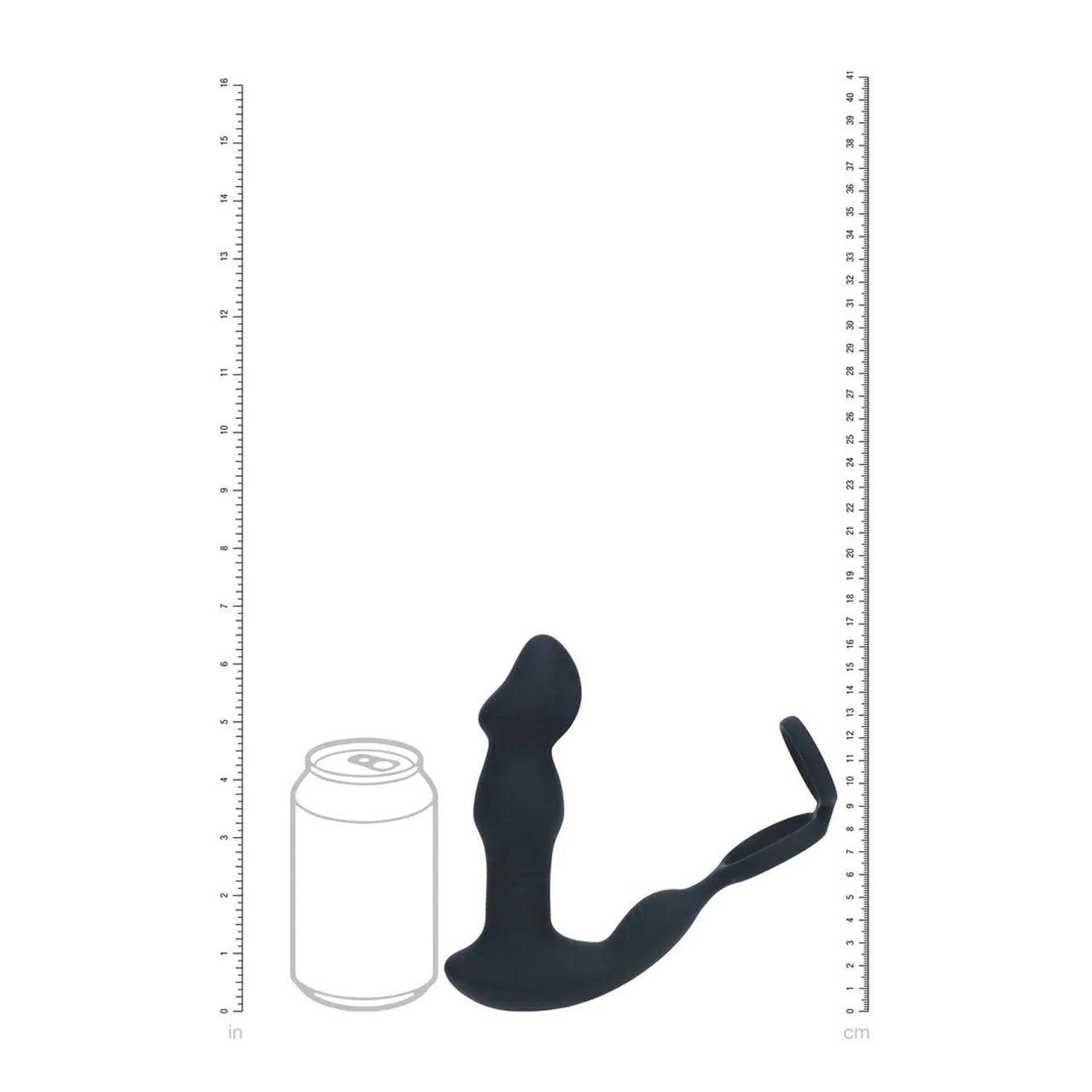 Zdalnie sterowany masażer prostaty 3 silniki | Ruch thrust i cockring