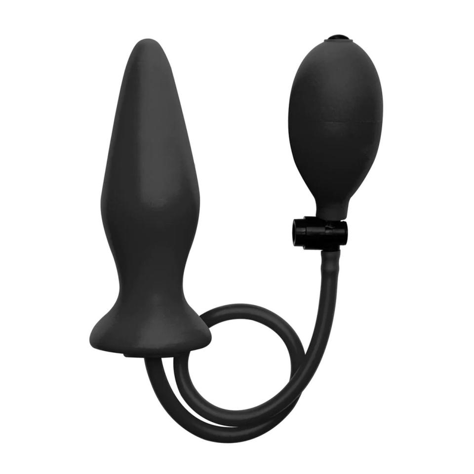 Nadmuchiwany plug analny z silikonu z pompką do regulacji rozmiaru