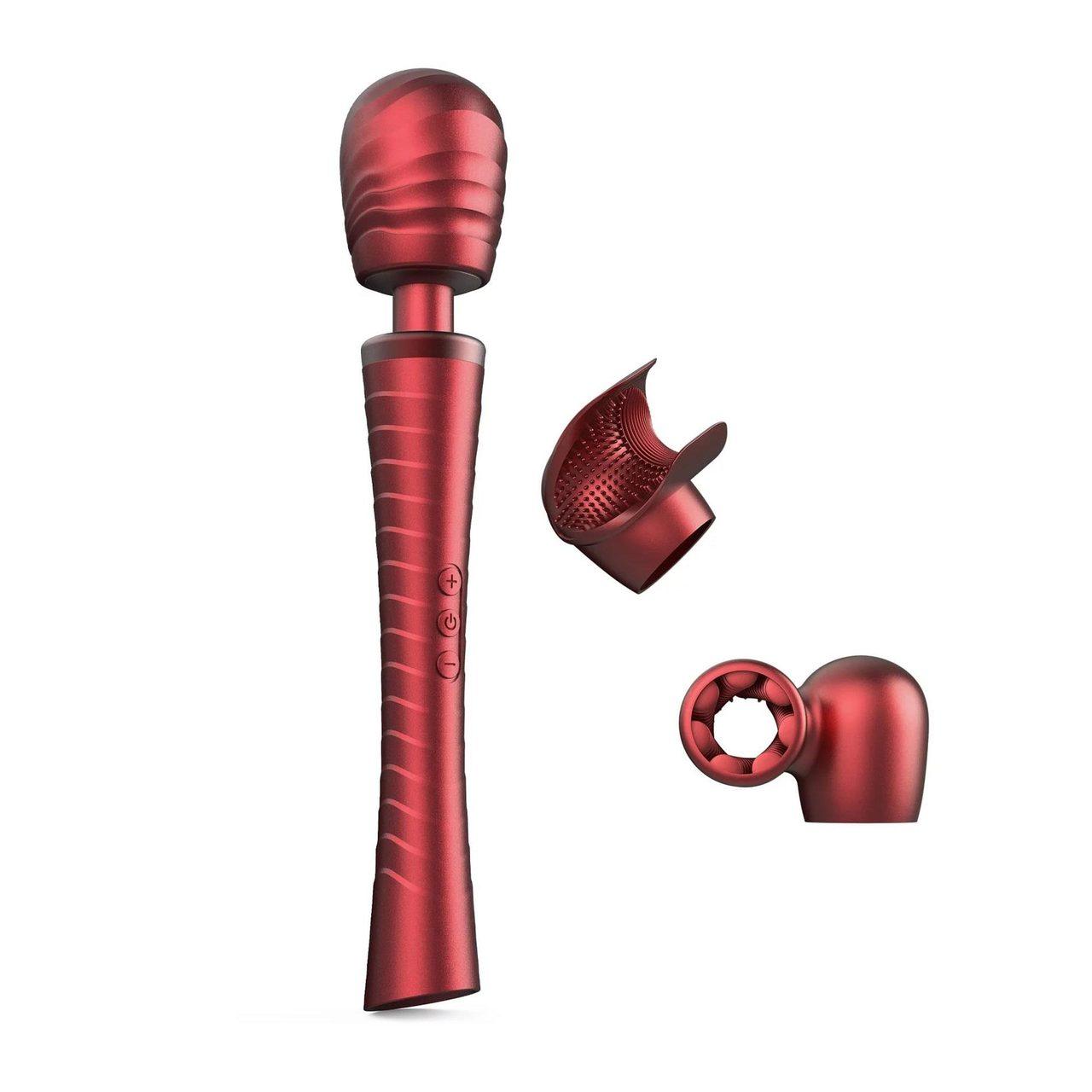 Masażer wibracyjny z czujnikiem dotyku, 2 końcówki, IPX7 | Loris.pl