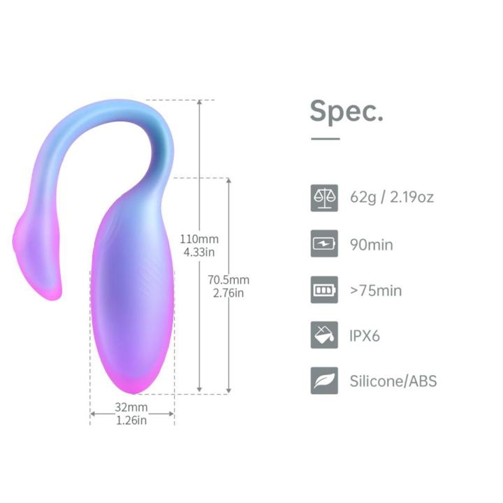 Noszony wibrator z aplikacją i sterowaniem uciskiem | Zdalna kontrola