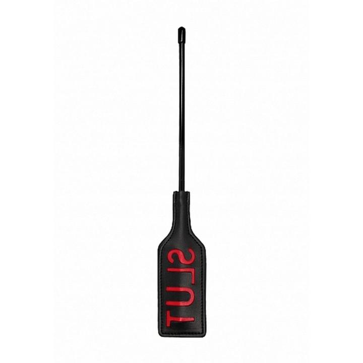 Czarna packa BDSM z eko skóry – krótka packa do klapsów | Loris.pl