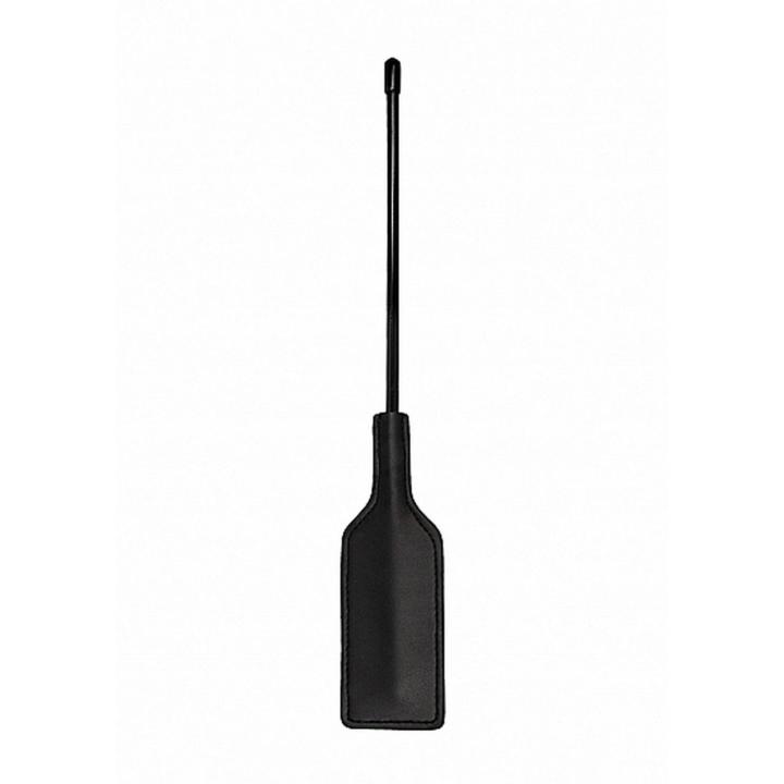Czarna packa BDSM z eko skóry – krótka packa do klapsów