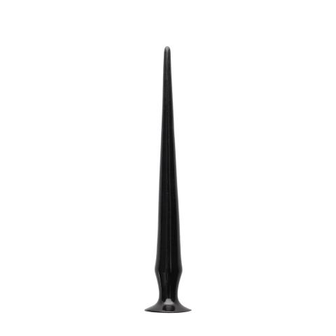 Kolczaste dildo analne 42 cm czarne – długość użytkowa 40 cm