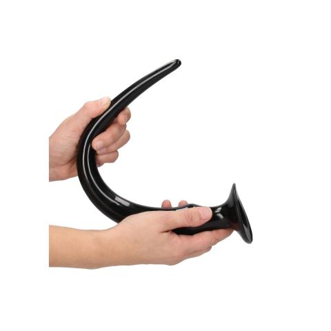 Kolczaste dildo analne 42 cm czarne – długość użytkowa 40 cm