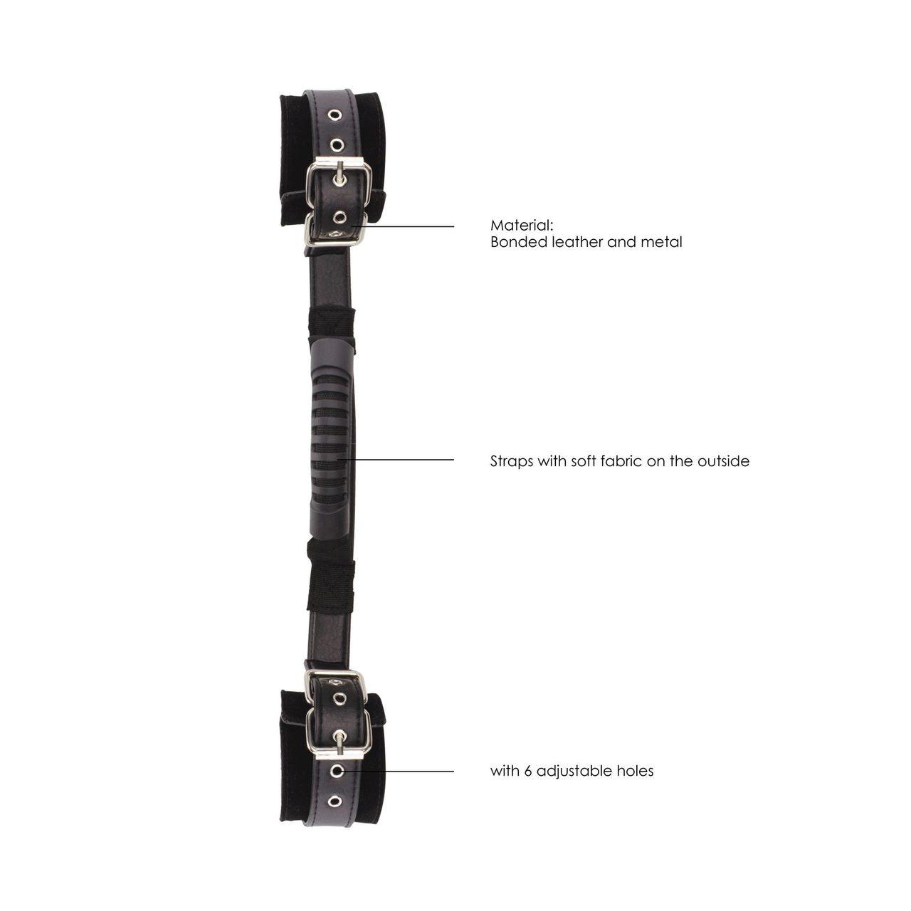 Skórzane kajdanki z uchwytem do BDSM – wygodne i regulowane | Loris.pl