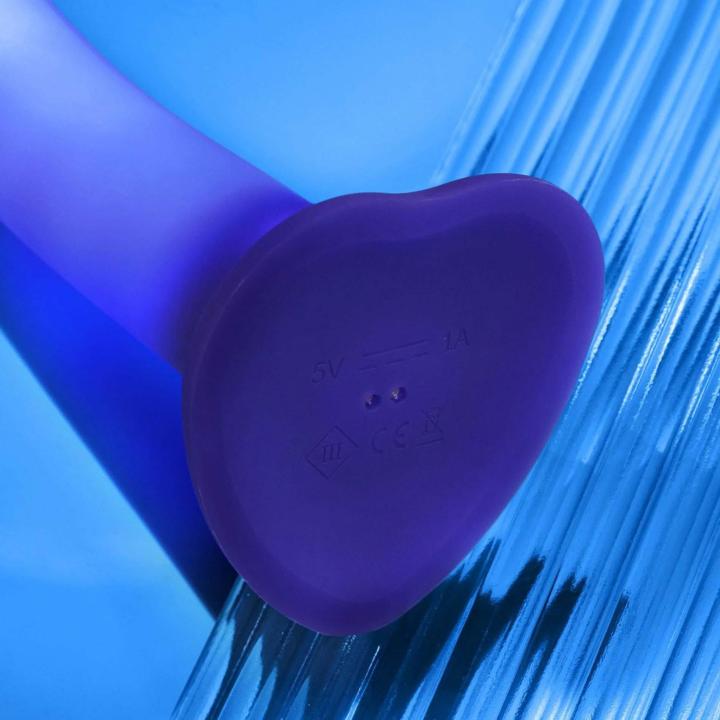 Realistyczne dildo LED z przyssawką rozmiar m | silikon, 6 trybów, ipx7