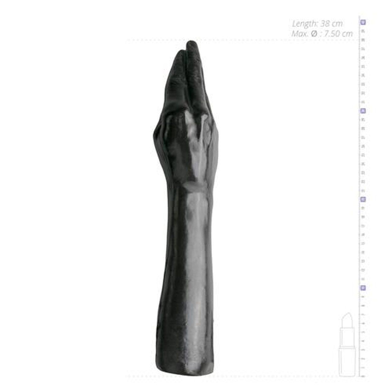 Czarne dildo 39 cm XXL – realistyczna faktura, wodoodporne | Loris.pl