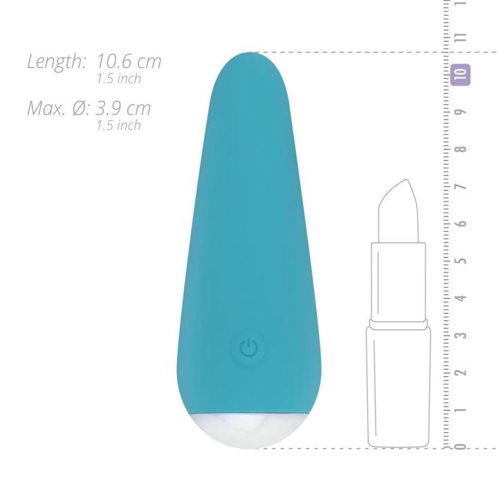 Mini wibrator wodoodporny USB 10 trybów | Dyskretna stymulacja